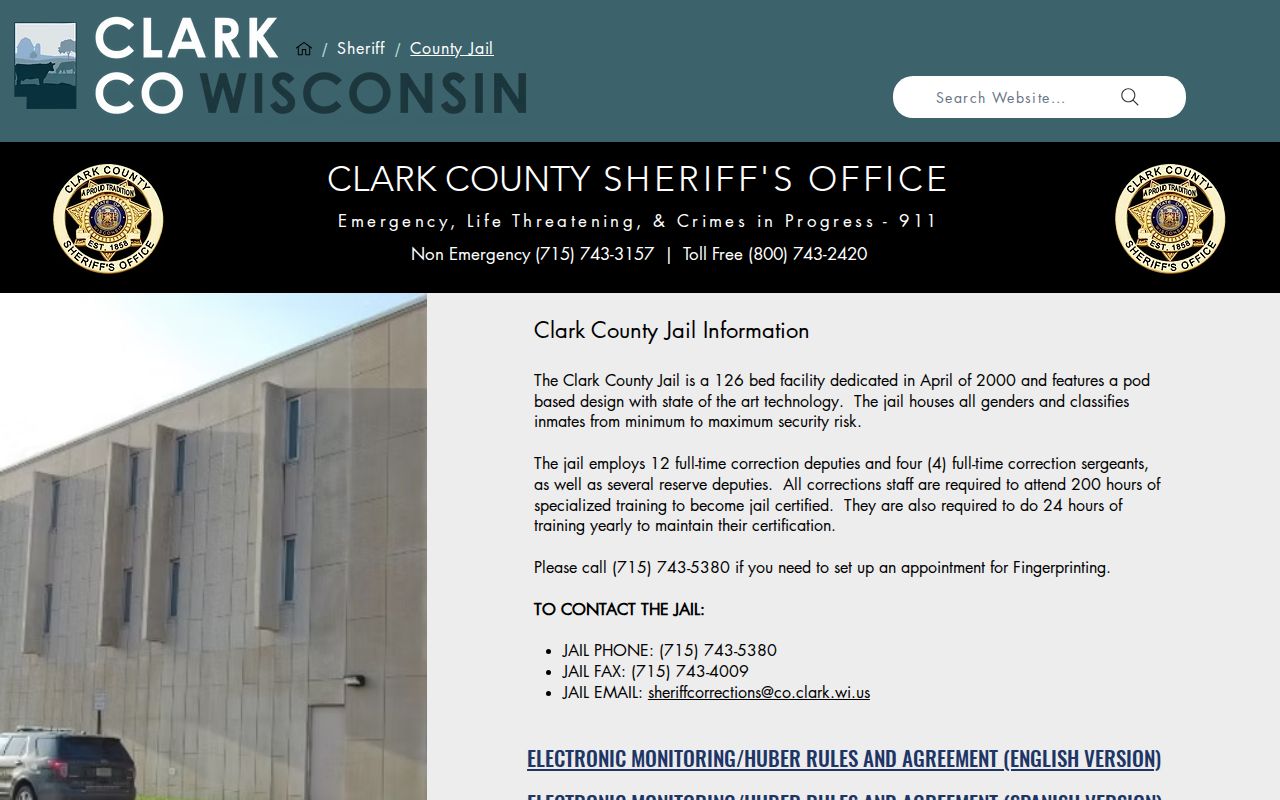 Clark County arrest search county jail information