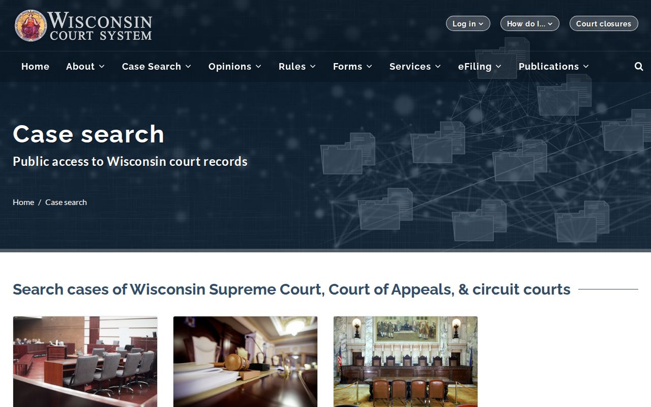 Clark County court case lookup Wisconsin case search information
