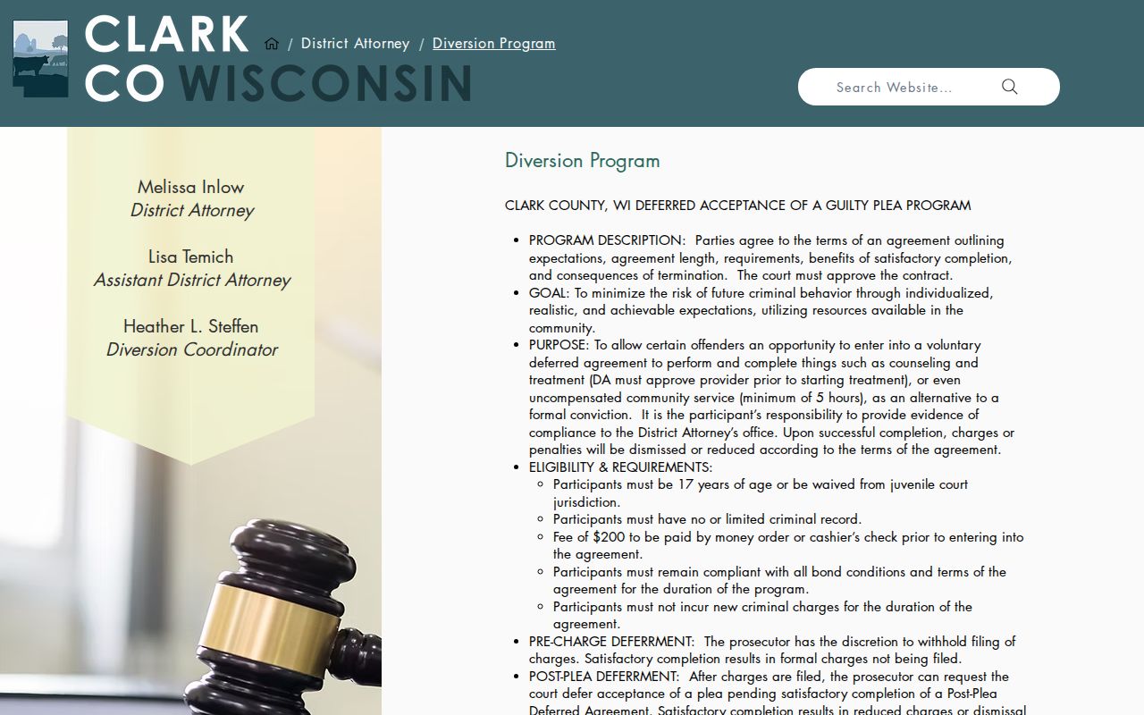 Clark County court case lookup deferred plea program