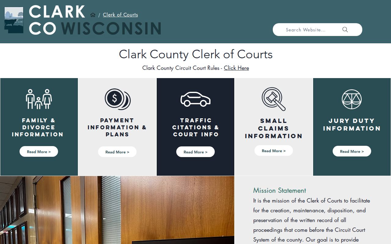 Clark County criminal record correction source at Clerk of Circuit Court
