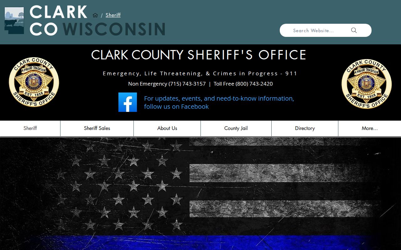 Clark County criminal history sheriff and justice program contacts