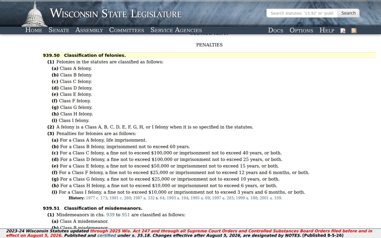 Clark County sex offender lookup Wisconsin felony classification